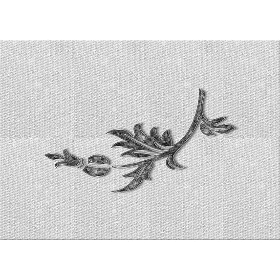 Ahgly Company Machine Washable Indoor Rectangle Transitional Platinum Gray Area Rugs, 3' x 5'
