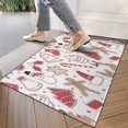 thumbnail image 4 of White Christmas Cookie Pattern Door Rugs,Washable Non Slip Door Mats Indoor,Decorative Door Mats,Entry Mat Indoor for Entrance,Bedroom,Kitchen,Bathroom,17"x30", 4 of 6