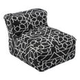 thumbnail image 1 of Pemberly Row Pouf d'Appoint Noir de Transition pour l'Extérieur Fait à la Main, 1 of 5