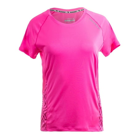 Diadora T-shirt - Women`s Run Short Sleeve Tee Pink Fluo