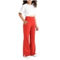 thumbnail image 2 of Hessimy Kids Loose Casual Baggy Sports Dancing Pants Girls Dance Pants Trousers with Pockets(Red,8-9 Years), 2 of 5