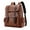 Brown, variant on lulshou Backpack for School,Leather Laptop Backpack For Men, Work Business Travel Office Backpack College Bookbag, Casual Computer Backpack Fits Notebook 15.6 Inch