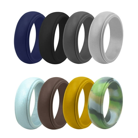 Masteelf  8 Pcs Adjustable Rings for Women Silicone Ergonomic Design Safe Sensitive Skin