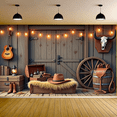 thumbnail image 5 of Rustic Design Cowboy Banner Western Theme Decoration Vintage Wooden Elements for Western Party Theme Party Cowboy Event, 5 of 9