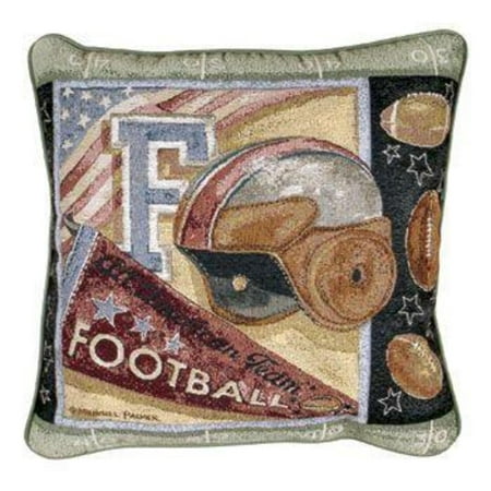 17 quot vintage football memorabilia decorative tapestry walmart christmas throw pillows