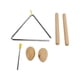 thumbnail image 1 of Instrumento de percusión triangular musical, juego de instrumentos de percusión triangular, juego de instrumentos de percusión triangular, instrumento de percusión triangular de juguete, experiencia, 1 of 12