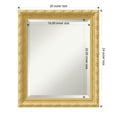 thumbnail image 3 of Amanti Art Versailles Gold Beveled Wood Wall Mirror 24 x 20 in., 3 of 5
