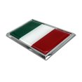 thumbnail image 3 of Grand Emblème Automobile Italien Flag Chrome, 3 of 5