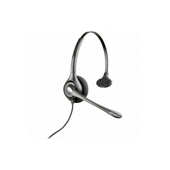 Poly H251N-CD Over-The-Head, Ear Muff Receiver - Mono - Quick Disconnect - Wired - Over-the-head, On-ear - Monaural - Ear-cup - Noise Cancelling MicrophoneTAA Compliant