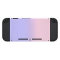 thumbnail image 7 of eXtremeRate Soft Touch Grip Gradient Pink Violet Console Back Plate DIY Replacement Housing Shell Case for Nintendo Switch Console with Kickstand – JoyCon Shell NOT Included, 7 of 7