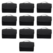 Roll Up Picnic Blankets Set of 10, Bulk Pack - Great outdoor blanket for Camping, Picnic, Beach, Sports, Outdoor Activities - Black
