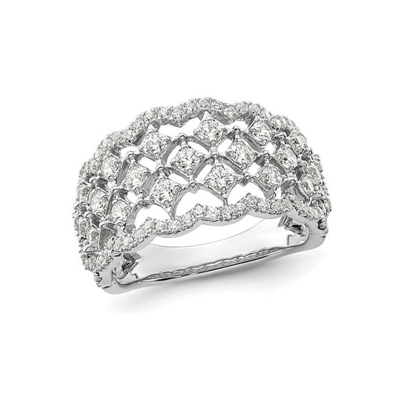 1.00 Carat (Ctw SI1-SI2, G-H-I) Lab-Grown Diamond Ring in 14K White Gold