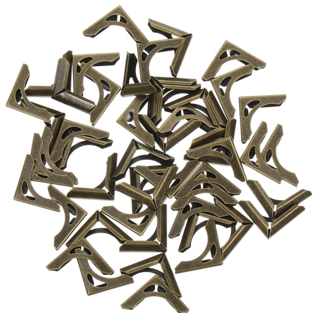 BESTYASH 50Ud Cubierta De Esquinas De Metal Para Libros Y Álbumes Estilo Vintage Verde Oscuro