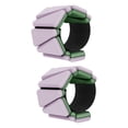 thumbnail image 3 of 2 pesas ajustables para tobillos y muñecas de 1 kg para ejercicios aeróbicos y de gimnasia. rosa y verde, 3 of 8
