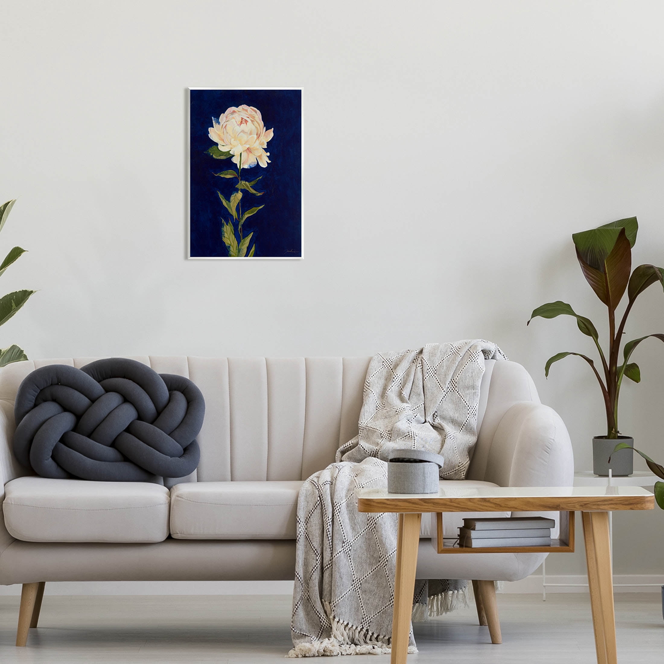Stupell Industries Bold Rose Bloom Painting Painting Unframed Art Print Wall Art, Design by Liz Jardine