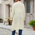 thumbnail image 6 of Gamivast Long Cardigan Sweaters for Women Plus Size Open Front Chunky Knit Lightweight Duster Outerwear Casual Fall Winter Tops Loose Fit Ribbed Cuffs Cozy Sweaters, 6 of 6