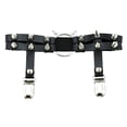 thumbnail image 3 of Sonducket Leg Garter PU Leather Suspender Ajustable Punk Pierna Liguero Mujer Disfraz Medias PC 1, 3 of 6
