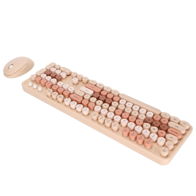 Keyboard Mouse Set,Wireless Keyboard Mouse 104 Desktop Keyboard Mouse Kit Game Keyboard Mouse Exceptional Reliability