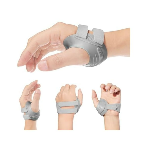 CMC Thumb Brace - Comfortable Thumb Splint for CMC Joint Pain Relief and Support, Osteoarthritis, Tendonitis, Arthritis, CMC Joint Thumb Arthritis Brace for Women Men (Right Hand, Large, Grey)