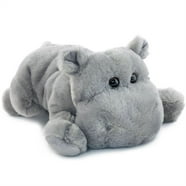 "Aurora Kids' Adorable Howie Hippo Love Plush Animal - Medium Gray Flopsie 12"" Stuffed Toy ...