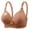 Khaki, variant on Bras for Women Plus Size Solid Color Balconette Sports Bras Support Strappy Adjustable Straps Underwire for Workout Yoga Running Gym