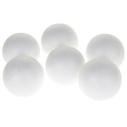 Poly Foam Ball, White, 3-Inch, 6-Count
