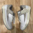 thumbnail image 1 of Ni - ke Ni - ke Air Jordan 2 Retro Low Python White Sanddrift Cement DV9956-100 Mens 7.5, 1 of 5