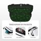 thumbnail image 5 of Easygdp Green Bright Web with Spiders Fanny Packs para Mujeres y Hombres, Bolsa de Cinturón, Bolsos de Cruz para Trabajo/Correr/Senderismo, 5 of 9