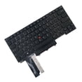 thumbnail image 1 of Inteprter Dispositivo de teclados con marco negro, componentes de computadora Toetsenbord oficiales, repuesto de puntero de teclado para Lenovo ThinkPad Juegos de teclado y mouse para computadora, 1 of 6