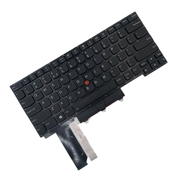 Methold Dispositivo de teclados con marco negro, componentes de computadora Toetsenbord oficiales, repuesto de puntero de teclado para Lenovo ThinkPad Juegos de teclado y mouse para computadora