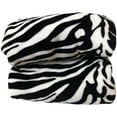 thumbnail image 5 of Bilot Black White Super Soft Zebra Skin Micro Fiber Blanket King Size, 90"x92", 5 of 8