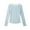 Blue, variant on Teen T Shirts for Kids Girls White Top Crewneck Cotton T Shirt Girls White Shirt Size 12-13 years
