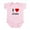 Petal Pink, variant on CafePress - I Heart Jido Infant Bodysuit - Baby Light Bodysuit, Size Newborn - 24 Months