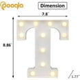 thumbnail image 5 of LED Marquee Letter Lights Sign, Light up Alphabet Letter for Home Party Wedding Decoration T, 5 of 10
