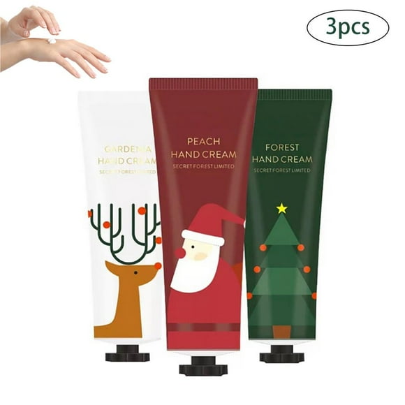 3PCS Christmas Moisturizing Hand Cream Set Line Hand Creams Remove Fine Line Hand Creams