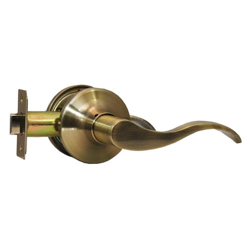Constructor PRELUDE Passage Door Lever Handle Door Lock Set for Hallway and Closet Antique Bronze Finish
