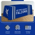 thumbnail image 3 of Air Force Falcons 6' College Sports Printed Table Throw - NCAA Licensed - Polyester Draped - School Tablecloth (White, Blue), 3 of 5