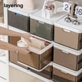 thumbnail image 3 of Large Capacity Wardrobe Clothes Storage Box  Superimposed Grid  Dustproof Lid  Garment Box  Household Supplies, 3 of 8