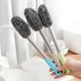 thumbnail image 3 of Product Cleaning Brush for Kitchen and Bottles - Long-Handled Wool Bottle Cleaner with Straw Long Reach, 3 of 7
