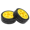 thumbnail image 2 of Labymos Remote Control Off-Road Rally Car Tires 67*45*27mm 4pcs Replacement for TAMIYA TT02 XV01 HSP, 2 of 6