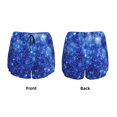 thumbnail image 6 of Uemuo Blurred Star Snow Christmas Pattern Women's Athletic Shorts High Waisted Running Shorts with Liner Pockets Gym Elastic Workout Shorts-XX-Large, 6 of 9