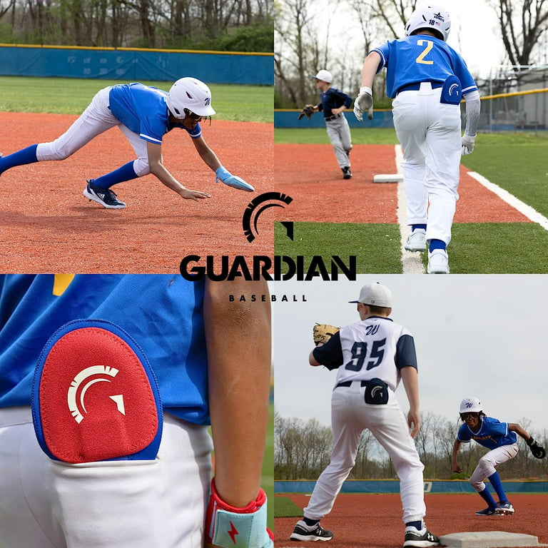 Guardian Baseball Sliding Mitt - Red, White and Blue - Adult Size - Softball  Sliding Guard - Protective Baseball Hand Guard - Elastic Compression Strap  