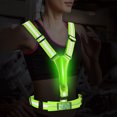 thumbnail image 4 of Likrtyny Chaleco Reflectante LED Equipo para Correr 3 Modos para Mujeres Hombres Y (verde), 4 of 9