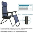 thumbnail image 5 of Ktaxon 2 Outdoor Zero Gravity Lounge Chair Beach Patio Pool Yard Folding Recliner Blue, 5 of 9