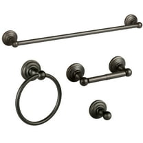 Design House Calisto 4-Piece Bathroom Hardware Accessory Set, Oil Rubbed Bronze