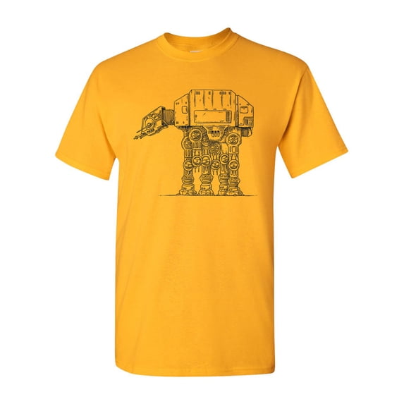 How Many Legs At At Walker Galaxy Wars Movie Salih Gonenli Artworks Funny DT Adult T-Shirt Tee