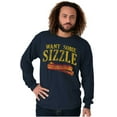 thumbnail image 5 of Want Sizzle Bacon Breakfast Foodie Long Sleeve TShirt Men Women Brisco Brands S, 5 of 6