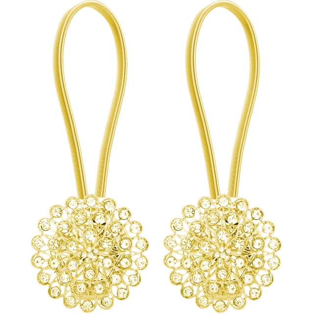Clips magnéticos para cortina de flores, hebilla con cuerda de alambre elástica para decoración del hogar y la Oficina, 2 uds.