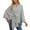 11, variant on Elegant One-Shoulder Cape Poncho, Soft V-Neck Batwing Sleeve Wrap for Women,One Size Fits All,5