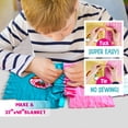 thumbnail image 3 of Piano Potato No Sew Unicorn Fleece Blanket Kit for Kids - 32"x48" DIY Tuck & Tie Throw Blanket Craft Set, Arts and Crafts Gift for Girls & Boys Ages 6-12, 3 of 7